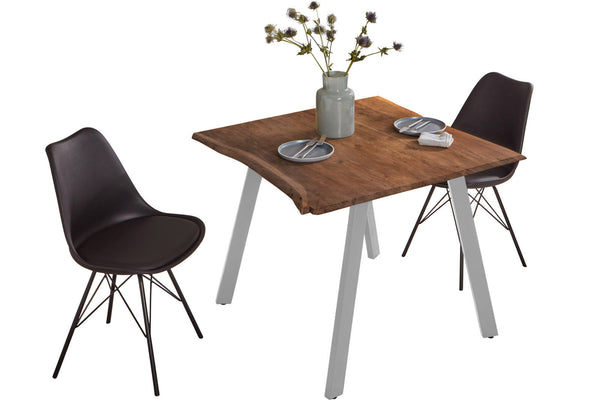 #nussbaumfarben #90x90 #vierfuß-gestell