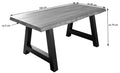 #naturfarben #180x90 #a-gestellsilber