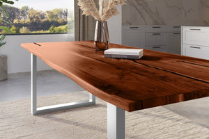 #nussbaumfarben #300x100 #u-gestellsilber