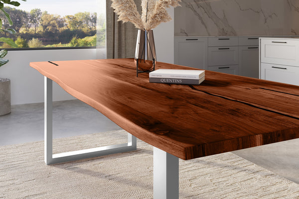 #nussbaumfarben #300x100 #u-gestellsilber