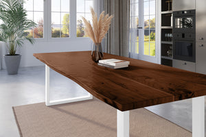 #nussbaumfarben #280x100 #u-gestellweiß