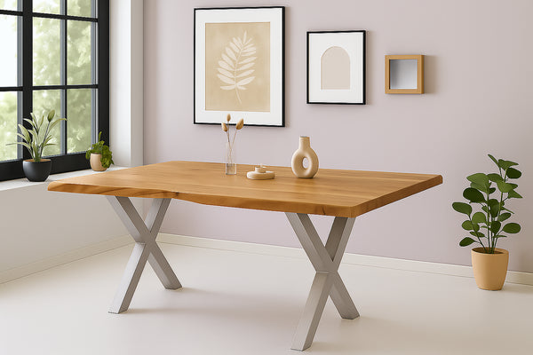 #naturfarben #350x120 #x-gestellsilber