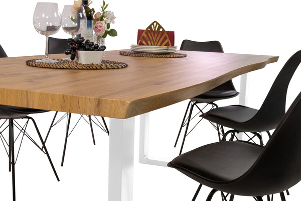 #wildeichenfarben #220x100 #u-gestellweiß