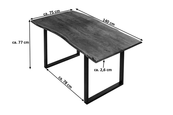 #nussbaumfarben #140x75 #u-gestellschwarz
