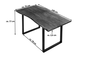 #nussbaumfarben #140x75 #u-gestellschwarz