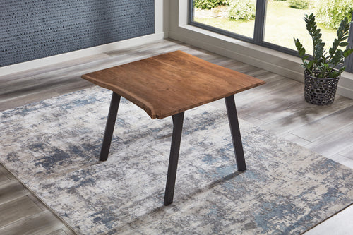 #nussbaumfarben #90x90 #vierfuß-gestellschwarz