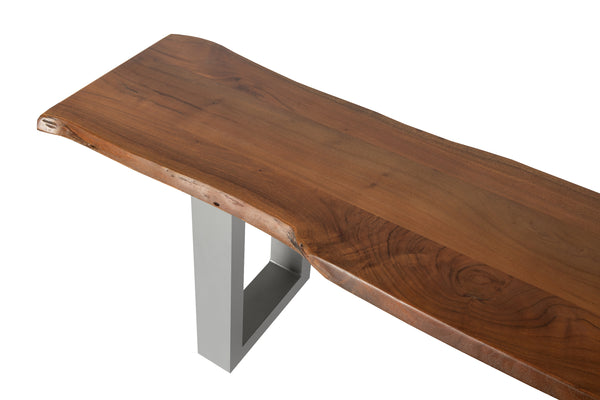 #nussbaumfarben #220cm #u-gestellsilber