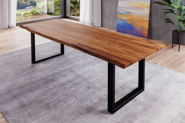 #sheeshamteakfarben #240x100 #u-gestellschwarz