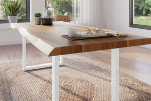 #akazienaturfarben #220x100 #u-gestellweiß