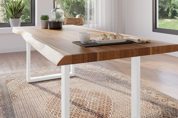 #akazienaturfarben #220x100 #u-gestellweiß