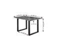 #nussbaumfarben #180x90 #u-gestellschwarz