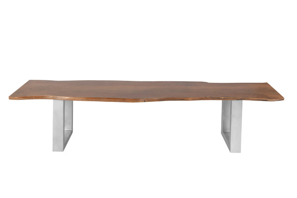 #nussbaumfarben #220cm #u-gestellsilber