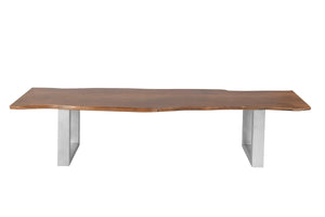 #nussbaumfarben #220cm #u-gestellsilber