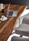 #nussbaumfarben #180x90 #u-gestellweiß