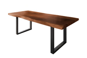 #akazienussbaumfarben #200x100 #u-gestellschwarz