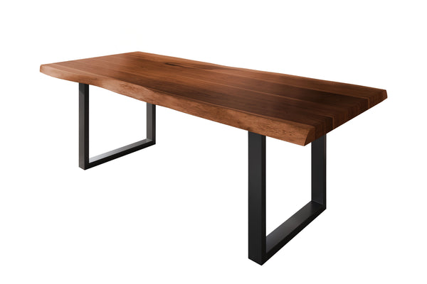 #akazienussbaumfarben #200x100 #u-gestellschwarz