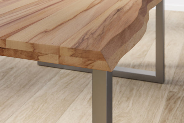 #naturfarben #200x100 #u-gestellsilber