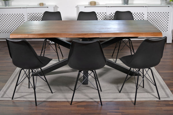 #nussbaumfarben #260x100 #spider-gestellschwarz