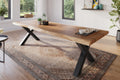 #akazienaturfarben #260x100 #x-gestellschwarz