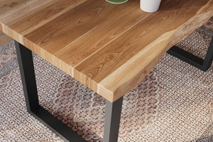 #akazienaturfarben #160x85 #u-gestellschwarz