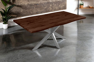 #nussbaumfarben #180x90 #spider-gestellsilber