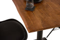 #akazienussbaumfarben #80x60 #säulen-gestelleckigschwarz
