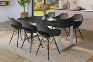 #holzgrau-optik #220x100 #u-gestellsilber