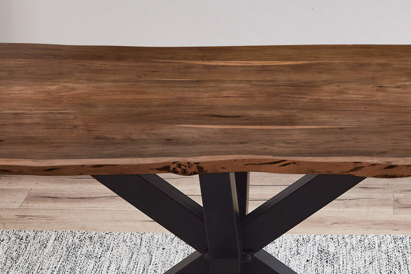 #nussbaumfarben #240x100 #spider-gestellschwarz