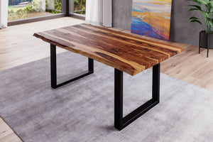 #sheeshamnaturfarbenlackiert #160x85 #u-gestellschwarz