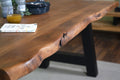 #akazienussbaumfarben #220x100 #a-gestellschwarz