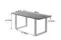 #stonefarben #180x90 #u-gestellsilber