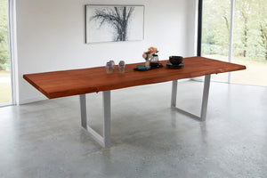 #nussbaumfarben #200(300)x100 #u-gestellsilber