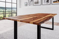 #naturfarbenlackiert #220x100 #u-gestellschwarz