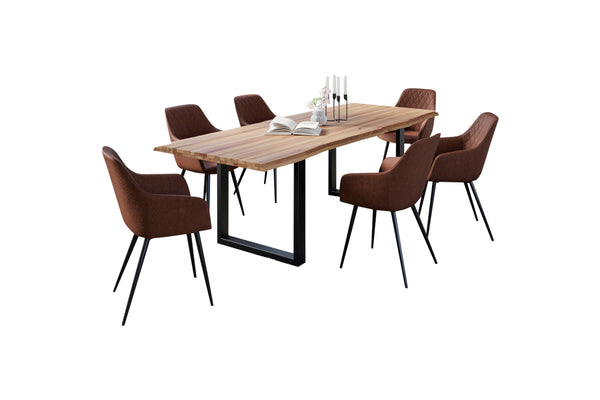#naturfarben #220x100 #u-gestellschwarz