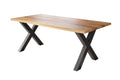 #holzwildeiche-optik #180x90 #x-gestellschwarz