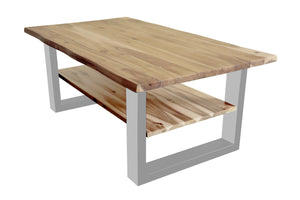 #akazienaturfarben #115x65 #u-gestellsilber