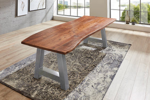 #nussbaumfarben #240x100 #a-gestellsilber