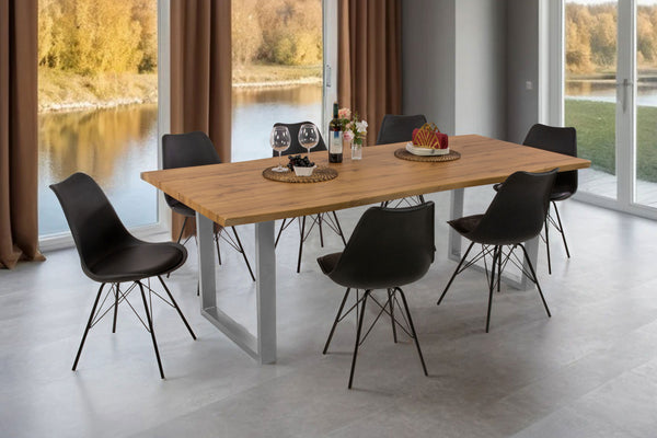 #wildeichenfarben #240x100 #u-gestellsilber