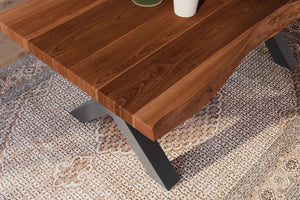 #akazienussbaumfarben #160x85 #x-gestellschwarz