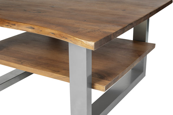 #akazienussbaumfarben #115x65 #u-gestellsilber