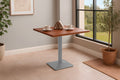 #nussbaumfarben #75x75 #säulen-gestelleckigsilber