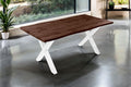 #nussbaumfarben #180x90 #x-gestellweiß