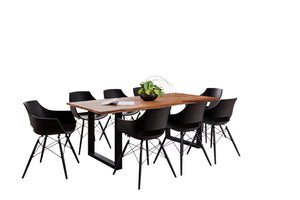 #teakfarben #180x90 #u-gestellschwarz