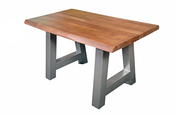 #nussbaumfarben #180x90 #a-gestellsilber