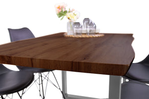 #nussbaumfarben #120x80 #u-gestellsilber