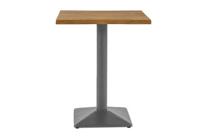 #akazienaturfarben #80x80 #säulen-gestelleckigsilber