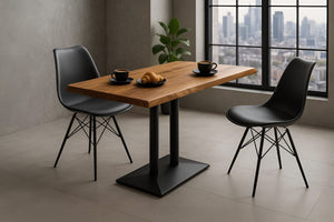 #akazienaturfarben #100x60 #säulen-gestellschwarz