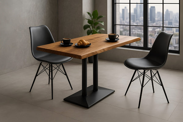 #akazienaturfarben #100x60 #säulen-gestellschwarz