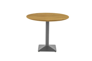 #eichenaturfarbengeölt #90x90 #säulen-gestelleckigsilber