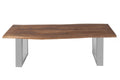 #nussbaumfarben #140cm #u-gestellsilber
